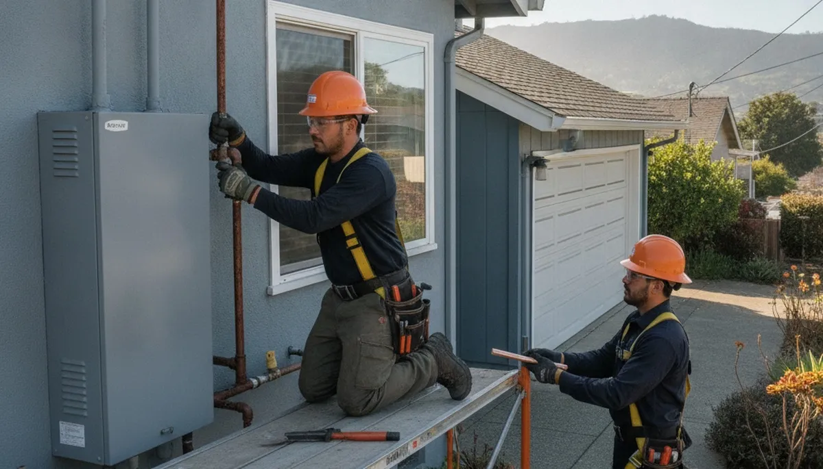 San Francisco, CA plumber repairing a sink for a residential plumbing service