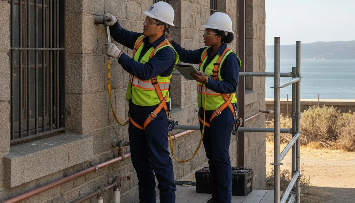 San Francisco, CA plumbing repair technician servicing residential pipes and fixtures