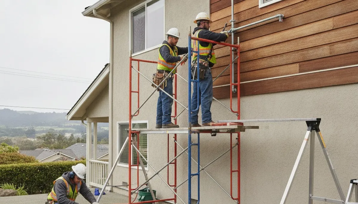 San Francisco, CA plumber repairing a leak in a residential plumbing service call