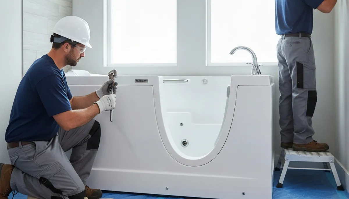 Walk-in tub installation for San Francisco, CA homes by professional plumbers